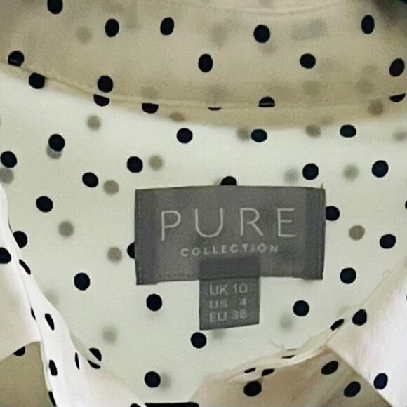 PURE COLLECTION 100% Silk Shirt Size 10 UK; Size  10 UK; 4US; 36 EU - Picture 10 of 11